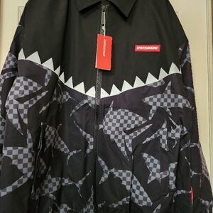 Sprayground Black and Grey Men's Jacket